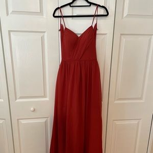Rust Colored Bridesmaid Dress